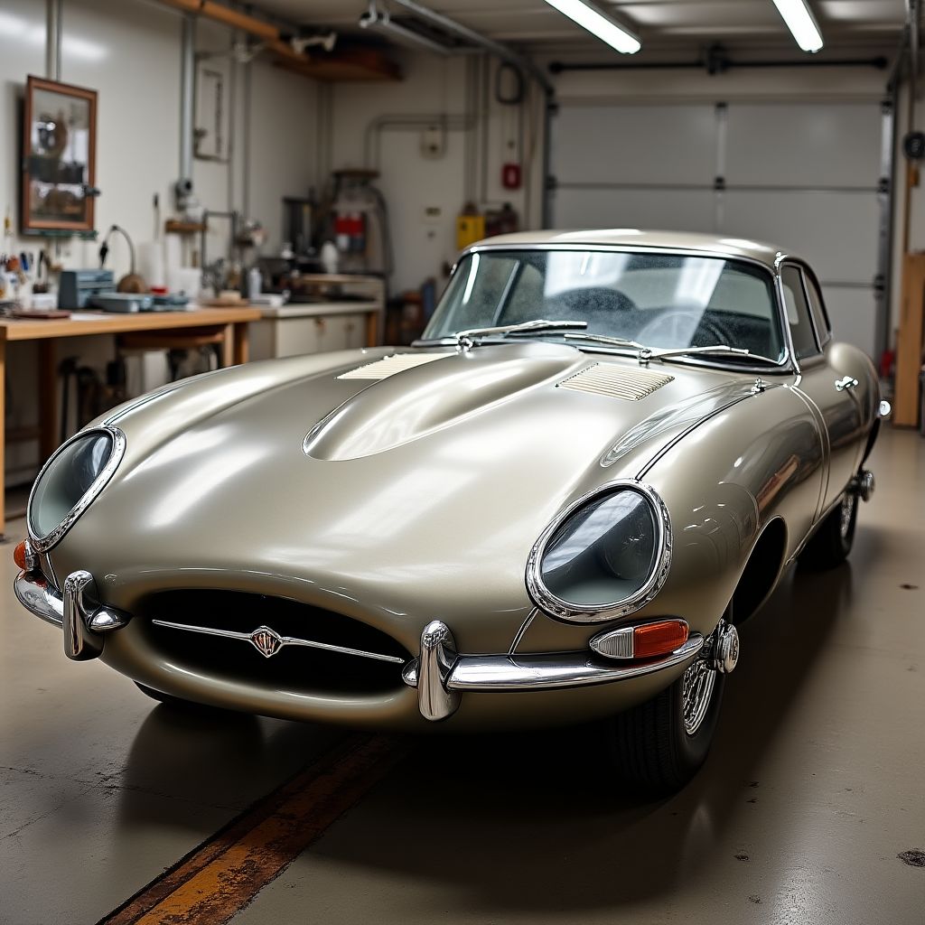 Restauración de Jaguar E-Type clásico